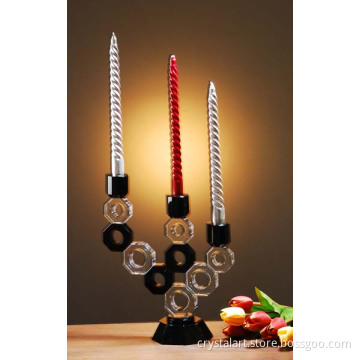 crystal candle holder